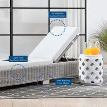 Load image into Gallery viewer, Conway Outdoor Patio Wicker Rattan Chaise Lounge by Modway
