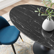 Load image into Gallery viewer, Lippa 60" Oval Faux Marble Dining Table by Modway
