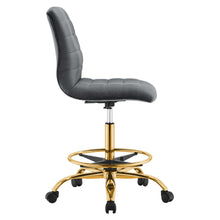 Load image into Gallery viewer, Ripple Armless Performance Velvet Drafting Chair by Modway
