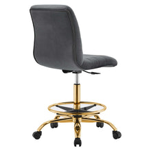 Load image into Gallery viewer, Ripple Armless Performance Velvet Drafting Chair by Modway
