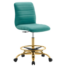 Load image into Gallery viewer, Ripple Armless Performance Velvet Drafting Chair by Modway
