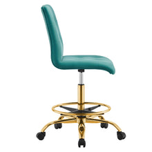 Load image into Gallery viewer, Prim Armless Performance Velvet Drafting Chair by Modway
