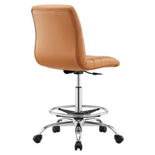 Load image into Gallery viewer, Ripple Armless Vegan Leather Drafting Chair by Modway
