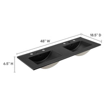 Load image into Gallery viewer, Cayman 48" Double Basin Bathroom Sink by Modway
