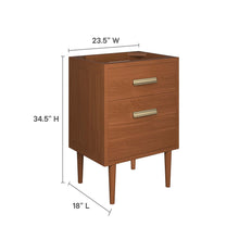 Load image into Gallery viewer, Cassia 24" Teak Wood Bathroom Vanity Cabinet (Sink Basin Not Included) by Modway
