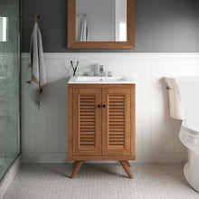 Load image into Gallery viewer, Birdie 24" Teak Wood Bathroom Vanity Cabinet (Sink Basin Not Included) by Modway
