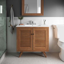 Load image into Gallery viewer, Birdie 36" Teak Wood Bathroom Vanity Cabinet (Sink Basin Not Included) by Modway

