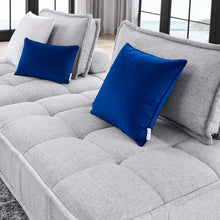 Load image into Gallery viewer, Saunter 2-Piece Tufted Fabric Fabric Loveseat in Light Gray
