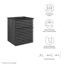 Load image into Gallery viewer, Render 18" Wall-Mount Bathroom Vanity by Modway

