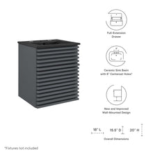 Load image into Gallery viewer, Render 18" Wall-Mount Bathroom Vanity by Modway
