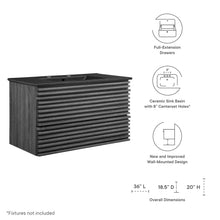 Load image into Gallery viewer, Render 36" Wall-Mount Bathroom Vanity by Modway
