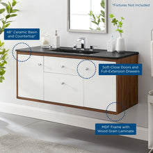 Load image into Gallery viewer, Transmit 48" Wall-Mount Bathroom Vanity by Modway
