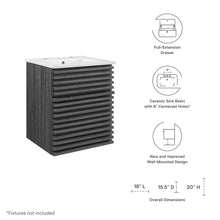 Load image into Gallery viewer, Render 18" Wall-Mount Bathroom Vanity by Modway
