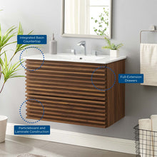 Load image into Gallery viewer, Render 30" Wall-Mount Bathroom Vanity by Modway

