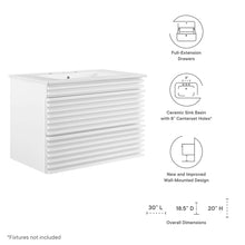 Load image into Gallery viewer, Render 30" Wall-Mount Bathroom Vanity by Modway
