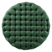 Load image into Gallery viewer, Amour Tufted Button Large Round Performance Velvet Ottoman by Modway
