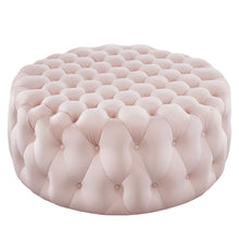 Load image into Gallery viewer, Amour Tufted Button Large Round Performance Velvet Ottoman by Modway
