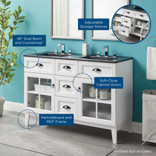 Load image into Gallery viewer, Isle 48" Double Bathroom Vanity Cabinet by Modway
