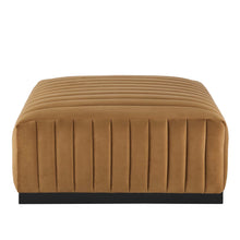 Load image into Gallery viewer, Conjure Channel Tufted Performance Velvet Ottoman by Modway
