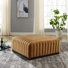 Load image into Gallery viewer, Conjure Channel Tufted Performance Velvet Ottoman by Modway
