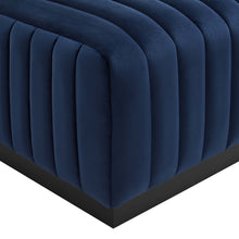 Load image into Gallery viewer, Conjure Channel Tufted Performance Velvet Ottoman by Modway
