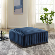 Load image into Gallery viewer, Conjure Channel Tufted Performance Velvet Ottoman by Modway
