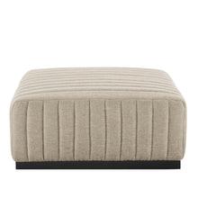 Load image into Gallery viewer, Conjure Channel Tufted Upholstered Fabric Ottoman by Modway
