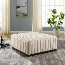 Load image into Gallery viewer, Conjure Channel Tufted Upholstered Fabric Ottoman by Modway
