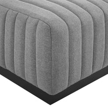 Load image into Gallery viewer, Conjure Channel Tufted Upholstered Fabric Ottoman by Modway
