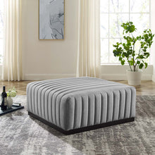 Load image into Gallery viewer, Conjure Channel Tufted Upholstered Fabric Ottoman by Modway
