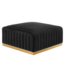 Load image into Gallery viewer, Conjure Channel Tufted Performance Velvet Ottoman by Modway
