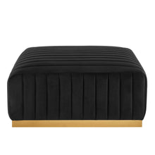Load image into Gallery viewer, Conjure Channel Tufted Performance Velvet Ottoman by Modway
