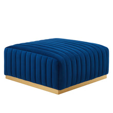 Load image into Gallery viewer, Conjure Channel Tufted Performance Velvet Ottoman by Modway

