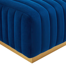 Load image into Gallery viewer, Conjure Channel Tufted Performance Velvet Ottoman by Modway

