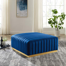 Load image into Gallery viewer, Conjure Channel Tufted Performance Velvet Ottoman by Modway
