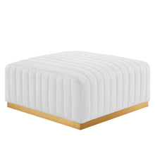 Load image into Gallery viewer, Conjure Channel Tufted Performance Velvet Ottoman by Modway
