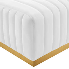 Load image into Gallery viewer, Conjure Channel Tufted Performance Velvet Ottoman by Modway
