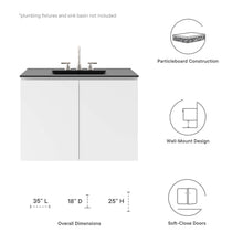 Load image into Gallery viewer, Bryn 36" Wall-Mount Bathroom Vanity (Sink Basin Not Included) by Modway
