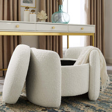 Load image into Gallery viewer, Nebula Boucle Upholstered Ottoman by Modway

