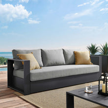 Load image into Gallery viewer, Tahoe Outdoor Patio Powder-Coated Aluminum Sofa by Modway

