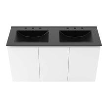 Load image into Gallery viewer, Bryn 48" Wall-Mount Double Sink Bathroom Vanity by Modway
