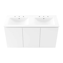 Load image into Gallery viewer, Bryn 48" Wall-Mount Double Sink Bathroom Vanity by Modway

