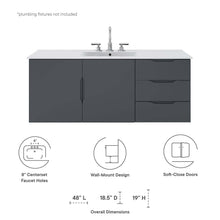 Load image into Gallery viewer, Vitality 48" Single Sink Bathroom Vanity by Modway
