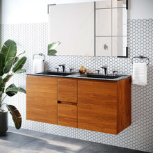 Load image into Gallery viewer, Scenic 48" Double Wall-Mount Bathroom Vanity by Modway
