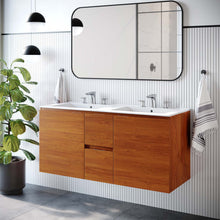 Load image into Gallery viewer, Scenic 48" Double Wall-Mount Bathroom Vanity by Modway
