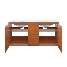 Load image into Gallery viewer, Scenic 48" Double Wall-Mount Bathroom Vanity by Modway
