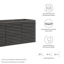 Load image into Gallery viewer, Render 48" Double Sink Compatible (Not Included) Bathroom Vanity Cabinet by Modway
