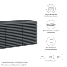 Load image into Gallery viewer, Render 48" Double Sink Compatible (Not Included) Bathroom Vanity Cabinet by Modway
