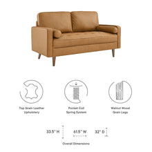 Load image into Gallery viewer, Valour Leather Loveseat by Modway
