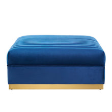 Load image into Gallery viewer, Sanguine Channel Tufted Performance Velvet Modular Sectional Sofa Ottoman by Modway
